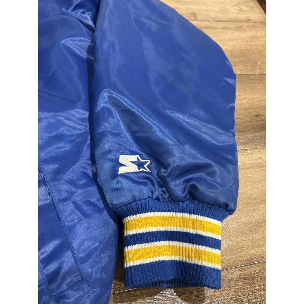 Starter Golden State Warriors Satin Bomber Jacket Sz Large‎ Vintage - Picture 4 of 16